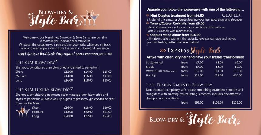 Klm Hair Price List